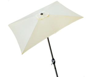 Color Baby Parasol 300x200 cm con Chimenea y Mástil de Aluminio