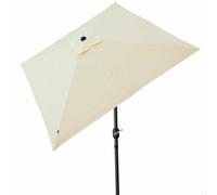 Color Baby Parasol de terraza cuadrado 270x270 cm con chimenea y mástil de aluminio