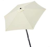 Color Baby Parasol de terraza redondo 300 cm con chimenea y mástil de aluminio 4,8 cm