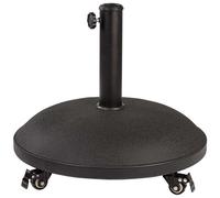 Color Baby Soporte de parasol cemento con ruedas 25 kg tubo 4,8 cm 50x34 cm Acero
