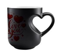 Color Changing Coffee Mugs - 325ml Color Changing Cup Heat Activated Mug | Heart Handle Funny Desk Decor, Çolor Çhanging Cup Mug For Holiday Wedding Party Tea Milk Water Juice Drink Home Office