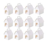 Colorful Candy Box Set, 12 Pieces House Shaped, 3.94x4.72x7.09 Inches Box