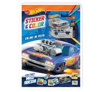 Colori in pista. Hot Wheels. Sticker & color. Ediz. a colori. Con macchinina