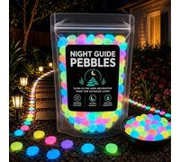 Colorido Brillo en la oscuridad piedra del jardín,Brillo en la oscuridad guijarros al aire libre guía de la noche, guijarros de la guía de la noche, brillante jardín piedras kit,deco colorful 1000PCS