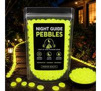 Colorido Brillo en la oscuridad piedra del jardín,Brillo en la oscuridad guijarros al aire libre guía de la noche, guijarros de la guía de la noche, brillante jardín piedras kit,decorac yellow 600PCS