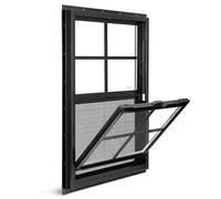 COLORPAPA Ventana de vinilo para el hogar, 76,2 x 91,4 cm, color negro