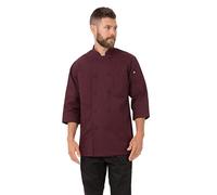 Colour by Chef Works A936-XXL Chaqueta de Manga 3/4, XX-Grande, Merlot