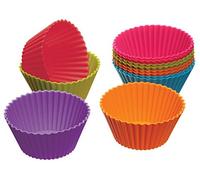 Colourworks Moldes para Magdalenas de Silicona, Pack de 12, 10,2 x 7,6 x 7,6 cm