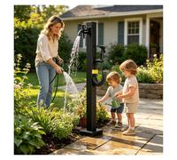 columna de agua Columna de agua al aire libre de la boca de la casa, poste vertical decorativo del grifo, grifo de agua for el lavado de riego(H-60cm/24in)