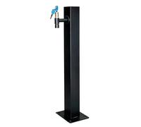 Columna de agua de jardín con grifo independiente, Hidrante de patio exterior montado en el suelo, Poste de espiga de agua vertical de acero inoxidable 304 para lavado de riego(E,Height: 60cm/23.6in)