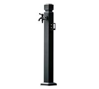 Columna de agua de jardín de acero inoxidable con grifo,grifo de manguera anticongelante,fuente de hidratación decorativa para exteriores para patio trasero,riego y lavado(B,Height: 95cm/37.4in)