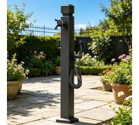 Columna de agua para exteriores,hidrante de jardín negro independiente,columna de agua cuadrada vertical para jardín,grifo para exteriores sin escarcha,para jardíns,granja(A,Height: 95cm/37.4in)
