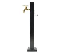 Columna de Agua Vertical anticongelante para jardín Exterior - Dispensador de Agua de Montaje en Suelo con Grifo y Pistola rociadora para un riego eficiente (G 25,9in/66c