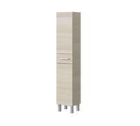 Columna de baño athena con 2 puertas y 1 cajón color roble 182x35x31 cm