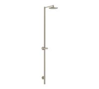 Columna de ducha AXOR Starck Nature de hansgrohe, con ducha mural 240 1jet, sin teleducha, para montaje en superficie, 12671820, Color: Níquel Cepillado