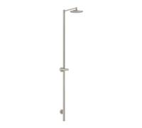 Columna de ducha AXOR Starck Nature de hansgrohe, con ducha mural 240 1jet, sin teleducha, para montaje en superficie, 12671800, Color: aspecto de acero inoxidable