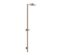 Columna de ducha AXOR Starck Nature de hansgrohe, con ducha mural 240 1jet, sin teleducha, para montaje en superficie, 12671310, Color: Oro rojo cepillado