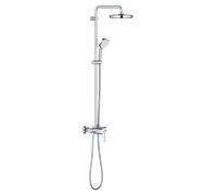 Columna de ducha con grifo monomando grohe ntempesta cromo brillo rociador 21 cm redondo sistema antical con ahorro de agua