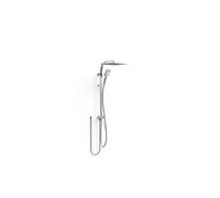 Columna de ducha con rociador cuadrado para cualquier grifo, acabado cromado Over Wall Tres