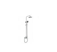 Columna de ducha extensible 90-140 cm de acero inoxidable con rociador redondo de Imex