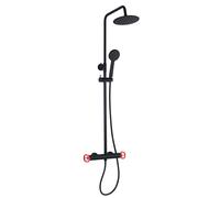Columna de Ducha K2O Chillout Delta 83-119cm Negro/Rojo Black Xx119cm