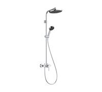 Columna de ducha monomando con grifo hansgrohe activera cromado