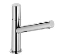 Columna de ducha monomando de caño medio con acabado cromado y diseño moderno Max Tres - Con válvula de desagüe automática Latón