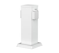 Columna de enchufe de jardín POLLY para exterior IP44 2 vías acero inoxidable