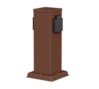 Columna de enchufe de jardín POLLY para exterior IP44 2 vías acero inoxidable