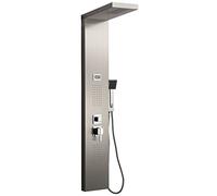 Columna de hidromasaje en acero inoxidable plateado modelo S-9127