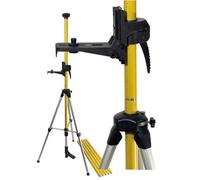 Columna de sujeción LP4.8T telescópica de 4,8 m con trípode de aluminio y soporte láser de 1/4" 5/8" para láser de líneas cruzadas y láser rotativo