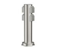 Columna de toma de jardín PORU para exterior IP44 4 vías acero inoxidable