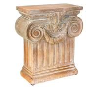 Columna decorativa de magnesio envejecido 41.5x20x47h cm