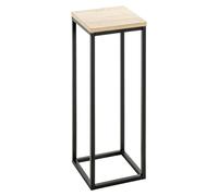 Columna decorativa de roble natural, color , MDF/metal, 19x54x19 cm
