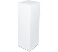 Columna decorativa para interior/exterior, columna/base/zócalo en 3 tamaños, color blanco mate (satinado). Columna interior: 80x25x25 cm