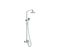 Columna extensible para ducha con un diseño moderno de acabado cromado Teide de Imex - Plateado / Latón / Imex