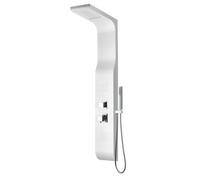 COLUMNA PANEL IDROMASAJE ABS BLANCO 140X15 CM EFECTO CASCADA 4 VÍAS