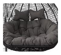 Columpio de silla de huevo para exteriores con asiento nido lavable, almohada gruesa y suave incluida, almohadillas grandes para silla individual para mayor comodidad