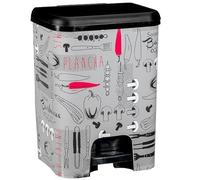 COM-FORT HOUSE Cubo de Basura 26 L Cocina Negro