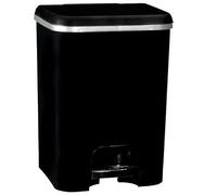 COM-FORT HOUSE Cubo de Basura con Pedal 26 L Class Negro