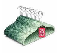 COM-FORT HOUSE Perchas de Terciopelo Antideslizantes Varios colores y tamaños - Ultrafinas Ahorra Espacio - Gancho Giratorio 360° - Perchas para Ropa, Trajes, Vestidos y Camisas