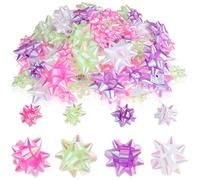 com-four® 120x Lazos de Regalo, Lazos de 3 cm y 5 cm, Lazos autoadhesivos | cumpleaños y bodas