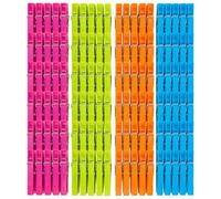 com-four® 120x Pinzas de Ropa en Pack Ahorro, Clips de Colores Modernos | uso interior y exterior