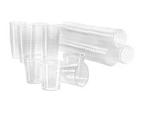 com-four® 120x vasos de chupito reutilizables, vasos de chupito | vasos de chupito para fiestas - camping y para llevar - reutilizables y aptos para lavavajillas