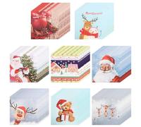 com-four® 160 servilletas navideñas, 8 diseños de 20 unidades, tres capas | sin cloro - tintas al agua - set de servilletas para mesa [selección variable]