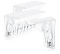 com-four® 16x Clips para manteles, Soporte para manteles para Interiores | protección contra el viento para manteles - soportes de plástico para viento