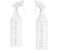 com-four® 2x botella de spray con escala, pulverizador de bomba de agua | jardín - taller - automóvil - botella atomizadora - 900 ml