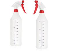 com-four® 2x botella de spray con escala, pulverizador de bomba de agua | jardín - taller - coche - atomizador de 900 ml con boquilla ajustable