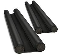 com-four® 2X Burlete para Puerta Recortable | Doble aislamiento contra corrientes de aire, frío y ruido, reduce la pérdida de calor y ayuda a ahorrar energía