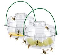 com-four® 2x trampa para avispas de exterior, Ø 13 cm, trampa de captura